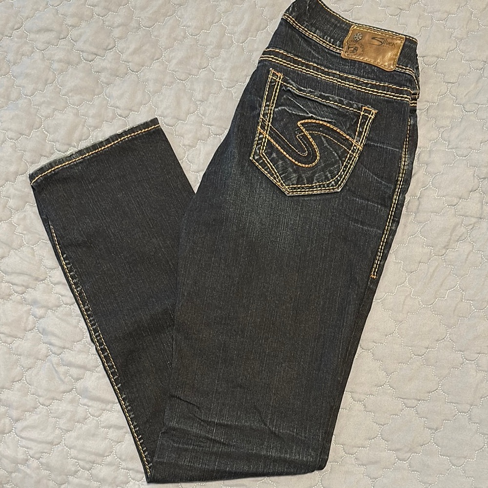 Silver Jeans Blue Straight Leg Denim